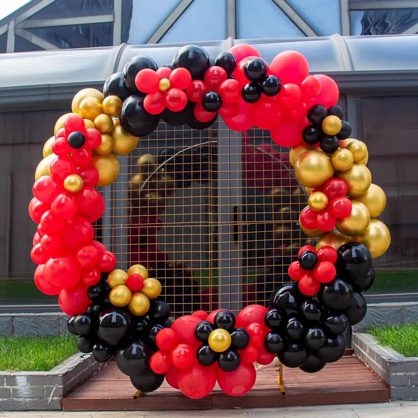 KAWKALSH Red Balloon Arch Kit 111Pcs 18 12 5 Inch Latex Party Balloons Garland for Birthday Baby Shower Wedding Engagement Anniversary Christmas Party Decorations