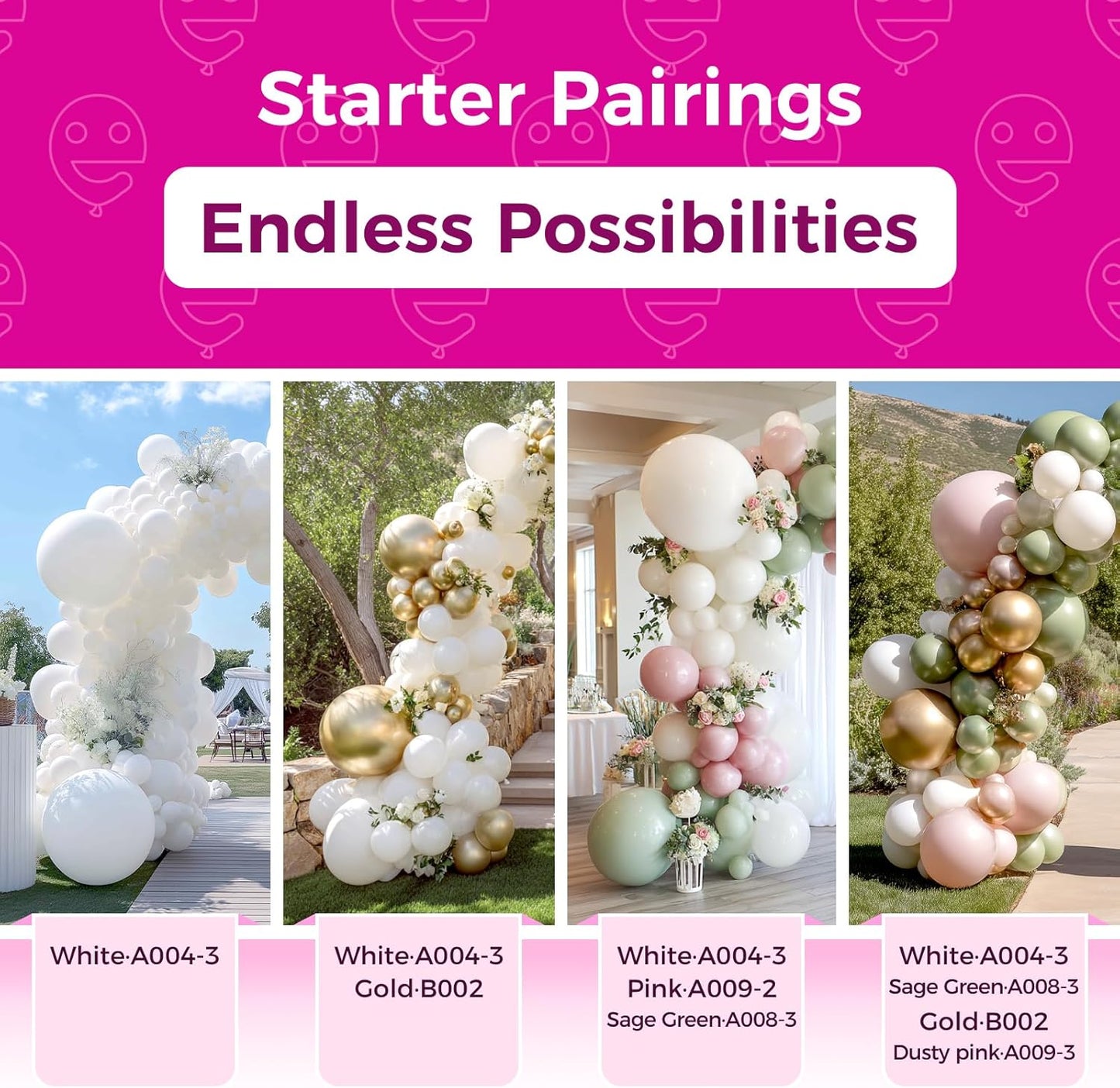 Bezente White Balloons 18 Inch - 30 Pack Large Thick White Balloons Big Round White Latex Balloons for Wedding Bridal Shower Anniversary Birthday Party Decorations