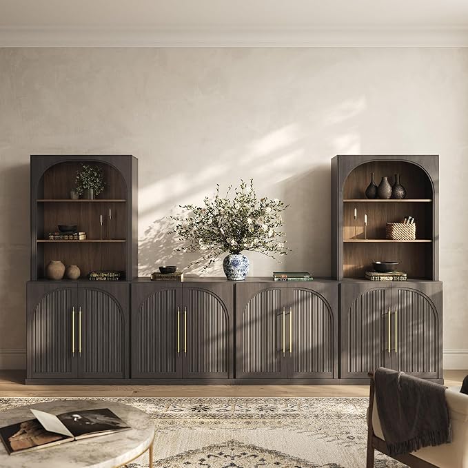 BELLEZE 6-Piece Modular TV Stand, Entertainment Center - Image 8