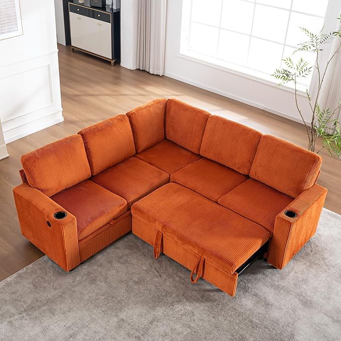 Modular Sectional Sleeper Sofa by LITVZ