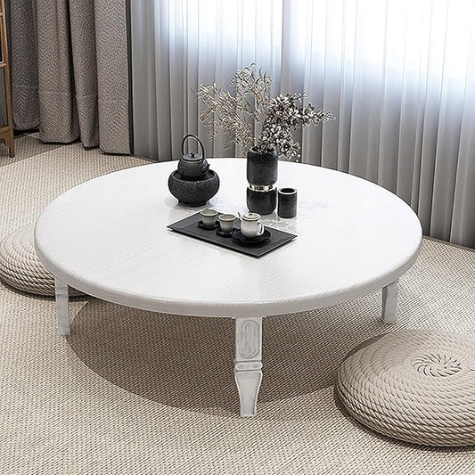 JHDXL Folding Japanese Floor Table，Folding Floor Coffee Table, Vintage Portable by Unknown