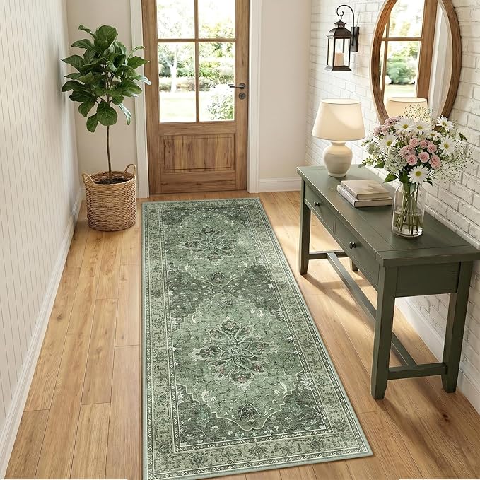 RELEANY Area Rugs 2'x6' Runner Rug Non Slip Washable - Image 3