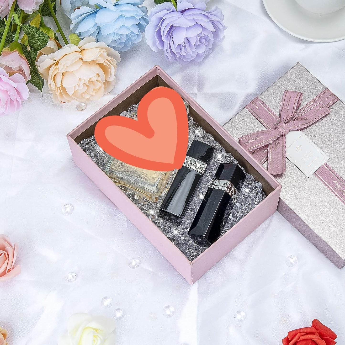 2000 pcs/Pack Wedding Table Scatter Confetti Crystals Acrylic Diamonds 8 mm Rhinestones for Wedding, Bridal Shower, Vase Beads Decorations (8mm, Lake Blue)