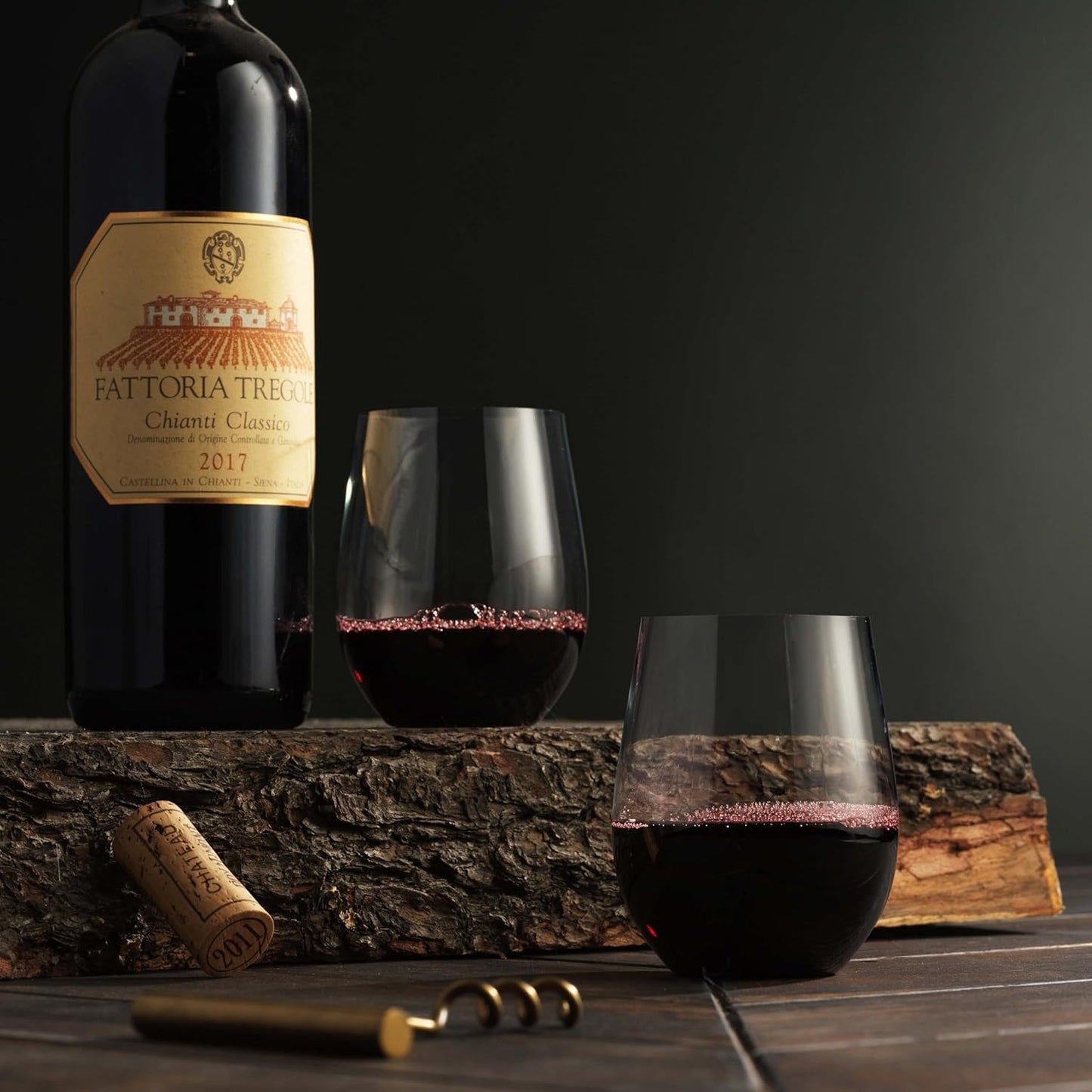 Munfix Plastic Stemless Wine Glasses 48 Pack, Disposable 12 Oz Clear Plastic Wine Cups Shatterproof Recyclable and BPA-Free