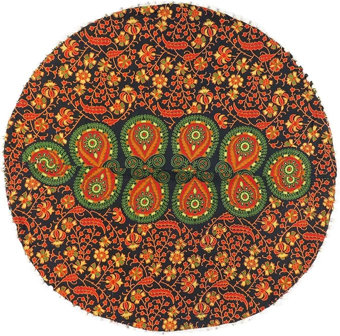Mandala Floor Pillow Cover Meditation Cushion Seating Throw Hippie Round - Image 7