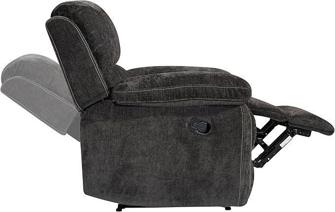 Betsy Furniture Modern Fabric Recliner Sofa Set, Loveseat w/Console, Recliner - Image 7