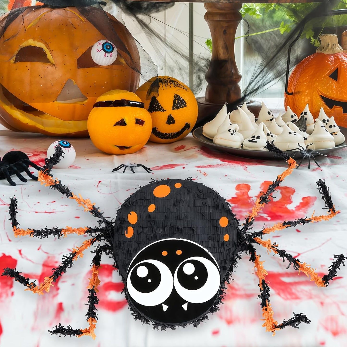 Small Halloween Spiders Pinatas, Perfect for Halloween Party and Decoration, Birthday Theme Parties Game