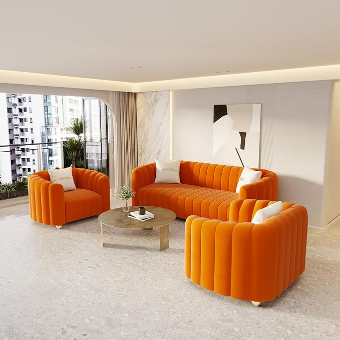 42" Velvet Sofa Chair for Living Room, Modern Single Sofa - Image 8