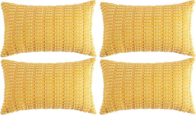 Fancy Homi 4 Packs Decorative Throw Pillow Covers by Fancy+Homi