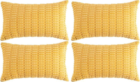 Fancy Homi 4 Packs Decorative Throw Pillow Covers by Fancy+Homi