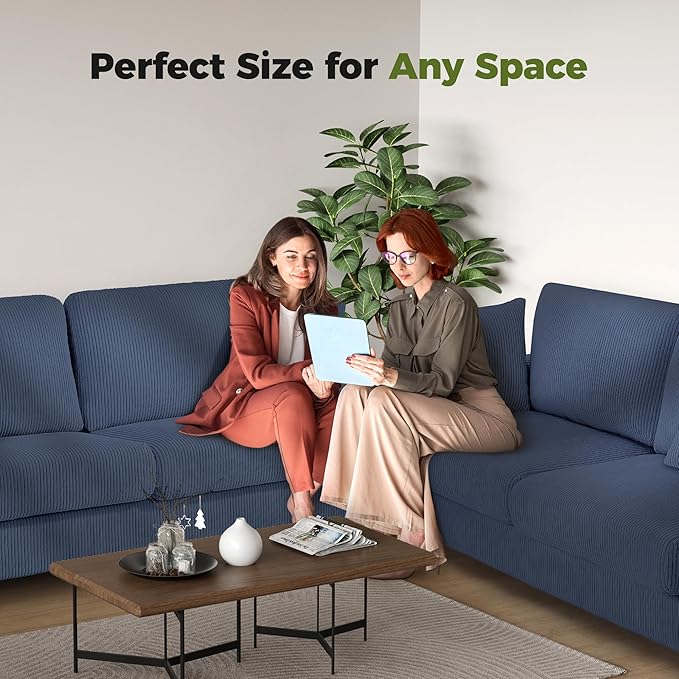 Kidirect 70in L Shaped Couch, Modular Sofa No Tool Assembly, Comfy Sectional - Image 9