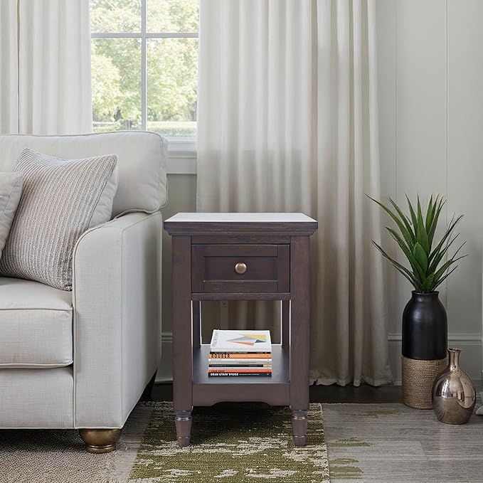 Brentwood Modern Transitional Chairside End Table - Image 2