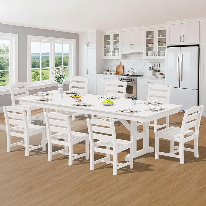 SERWALL 9 Piece Outdoor Dining Set - Image 8