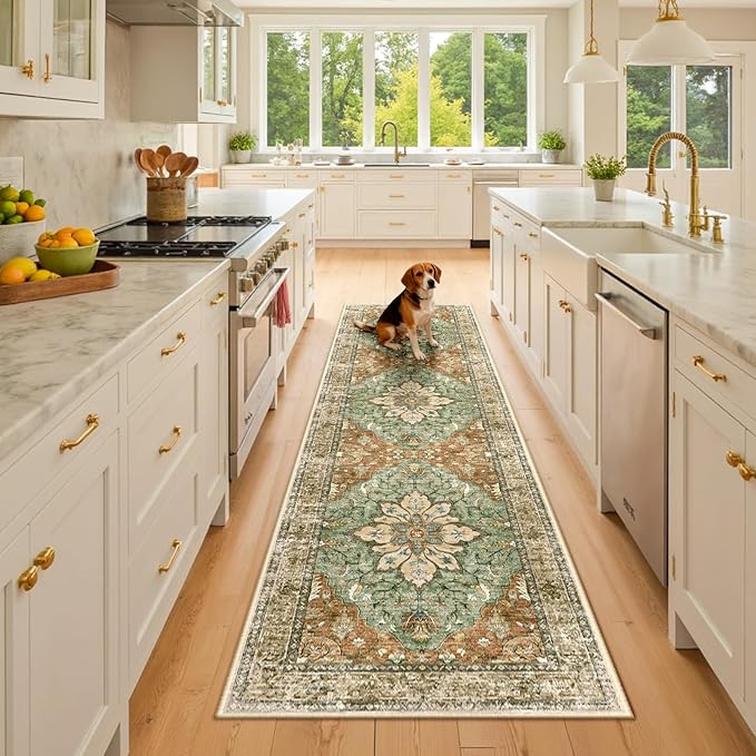 RELEANY Area Rugs 2'6"x8' Runner Rug Non Slip Washable by RELEANY