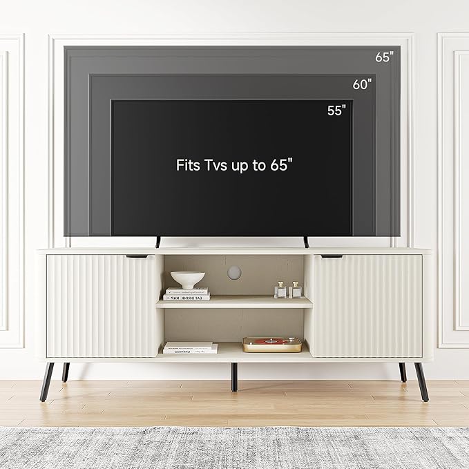 Fatmok 58" Fluted TV Stand - Image 3