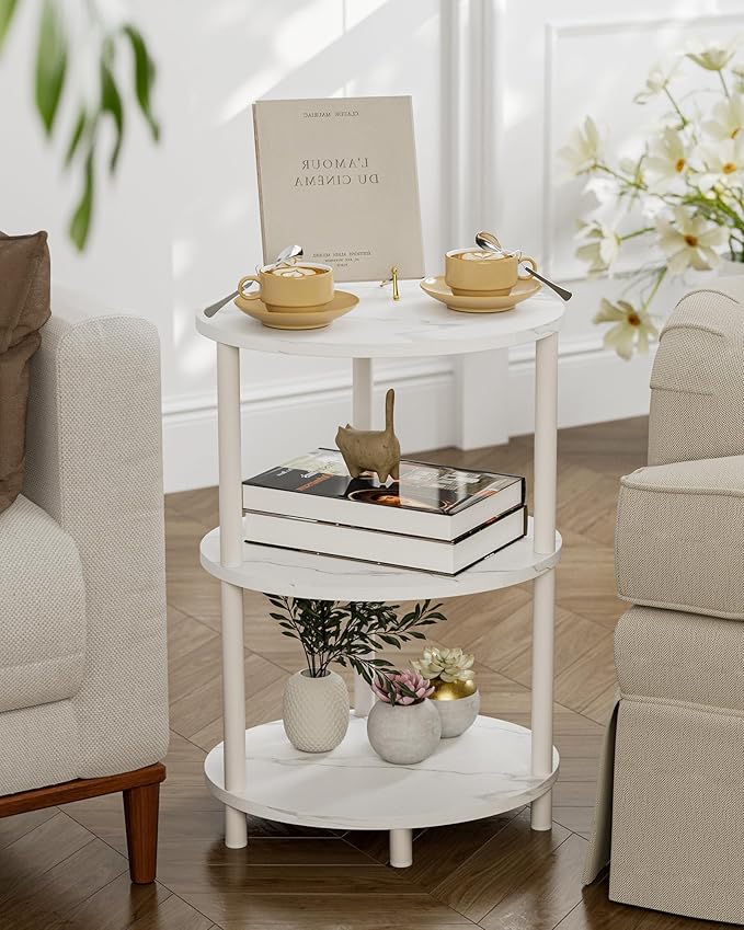 Round Pedestal End Table - Image 7