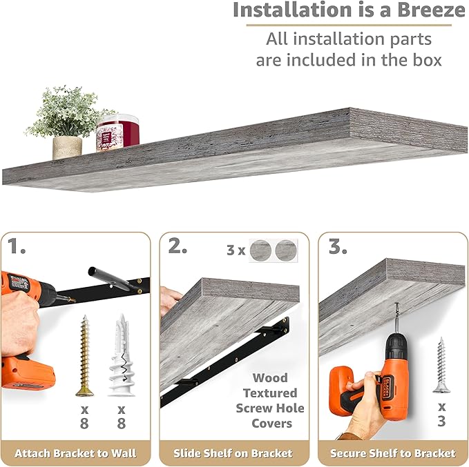 Sorbus Floating Shelves for Wall - Image 4