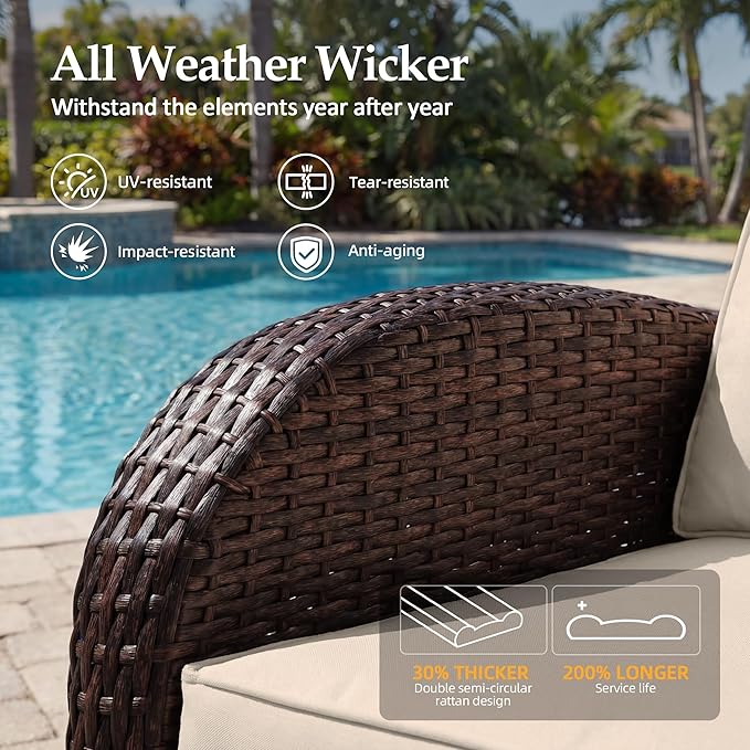 UPHA 8 Pieces Patio Furniture Set - Image 5