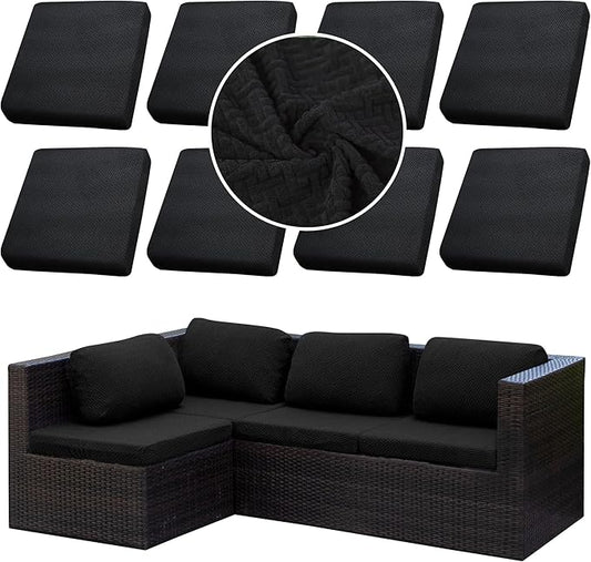 Outdoor Cushion Covers Set, Replacement by SUKAIKEQA