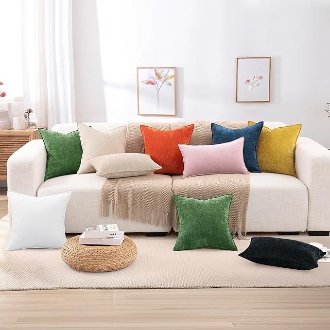 decorUhome Summer Couch Throw Pillow Covers 18x18 Set of 2, Decorative Soft - Image 8