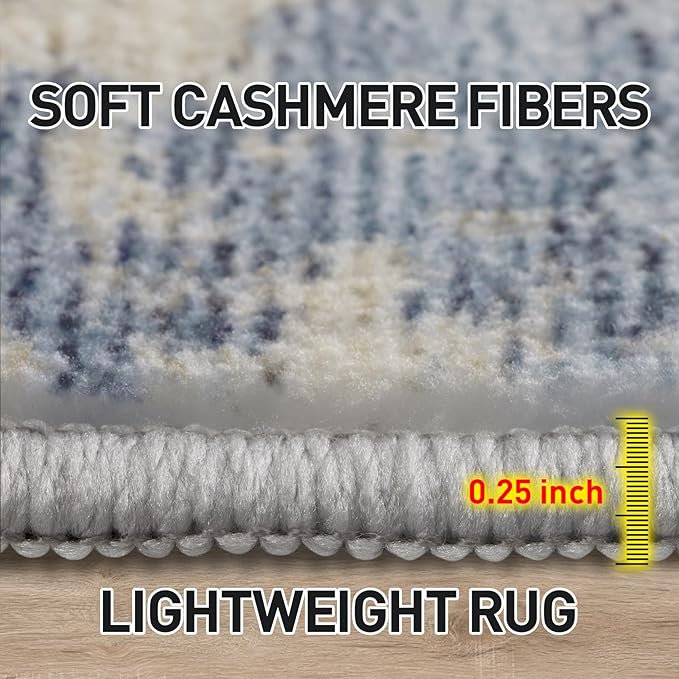 10x14 Area Rugs Washable Rug: Modern Abstract Living Room Rug Soft Anti-Skid - Image 7