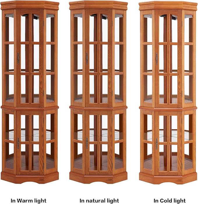 Seeutek Corner Curio Cabinet - Image 7