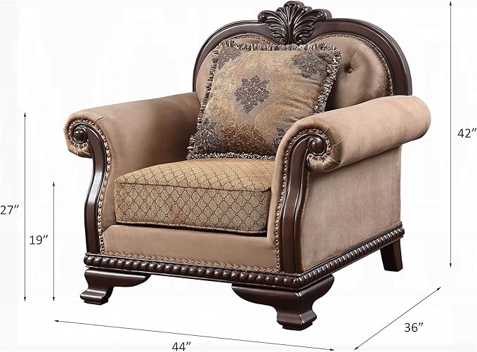 4PS Traditional Collection Living Room Set Formal Luxury Sofa Set Includes Sofa - Image 8