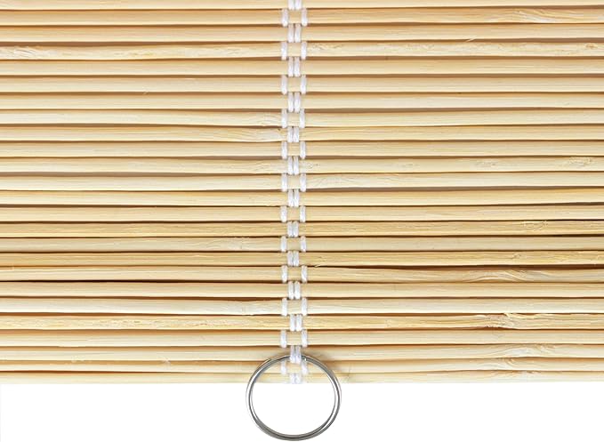 Red Lantern Matchstick Cordless Window Shade - Image 8