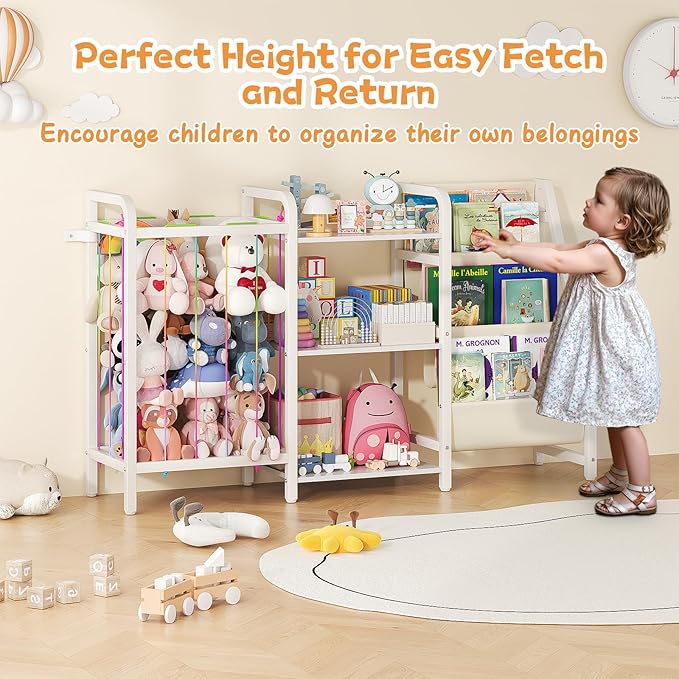 B1 Kids Bookshelf and Toy Storage, 3-Tier Book Shelf - Image 4