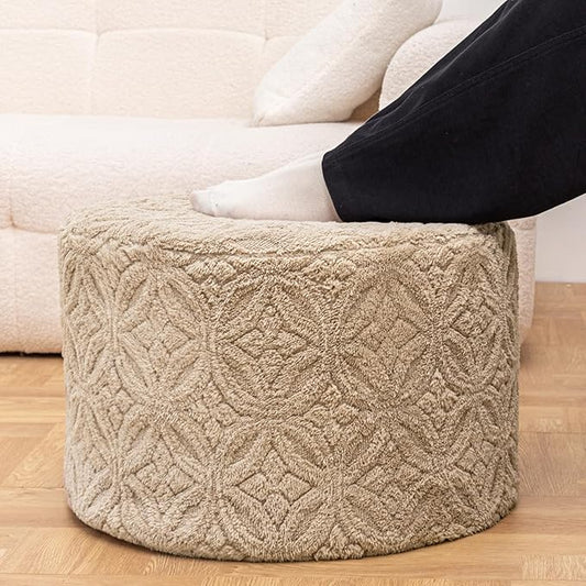 Plush Multi-Functional Ottoman Pouf – Ergonomic Ottoman Foot Rest by Unknown