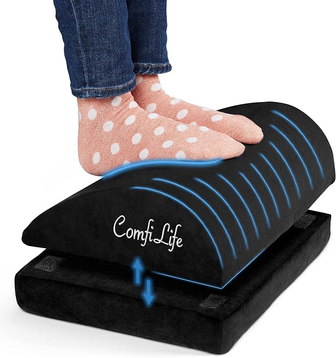 ComfiLife Foot Rest for Under Desk at Work – Adjustable Desk FootRest for by ComfiLife