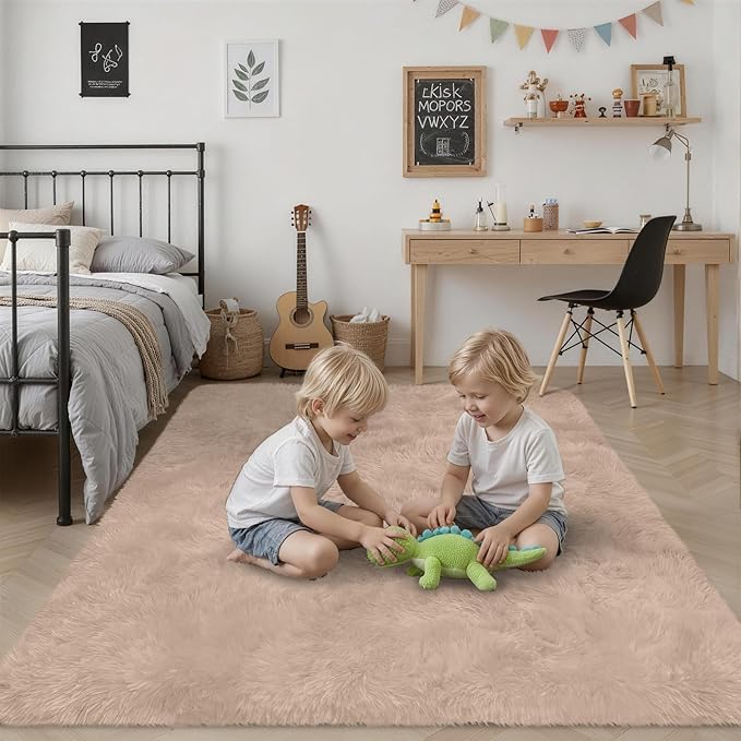 Fluffy Area Rugs 9x12 Living Room Bedroom: Ultra Soft Shag Rug Upgrade Non-Slip - Image 7