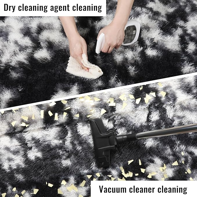 PAGISOFE Black White Grey Area Rugs - Image 6