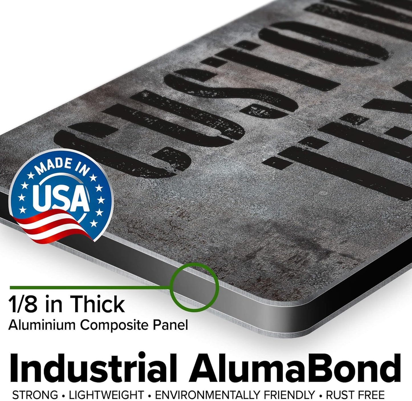 Custom Sign, Custom Street Sign, 11 Font Colors, 13 Font Styles, 4 Hole Options, 22 Sizes, 6x12 Inches, Rust Free DiBound, Fade Resistant, Made in USA by My Sign Center (Grunge Metal)