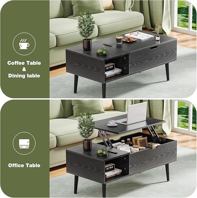 OLIXIS Wood Lift Top Coffee Table - Image 7