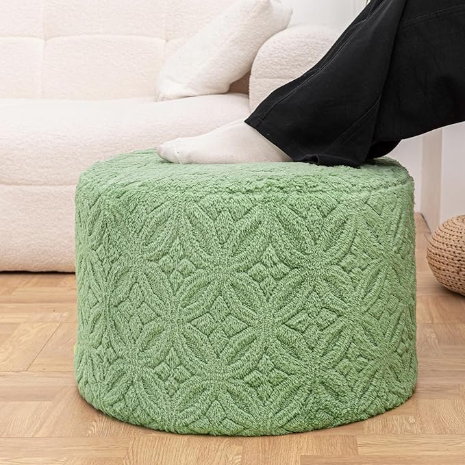 Plush Multi-Functional Ottoman Pouf – Ergonomic Ottoman Foot Rest - Image 5