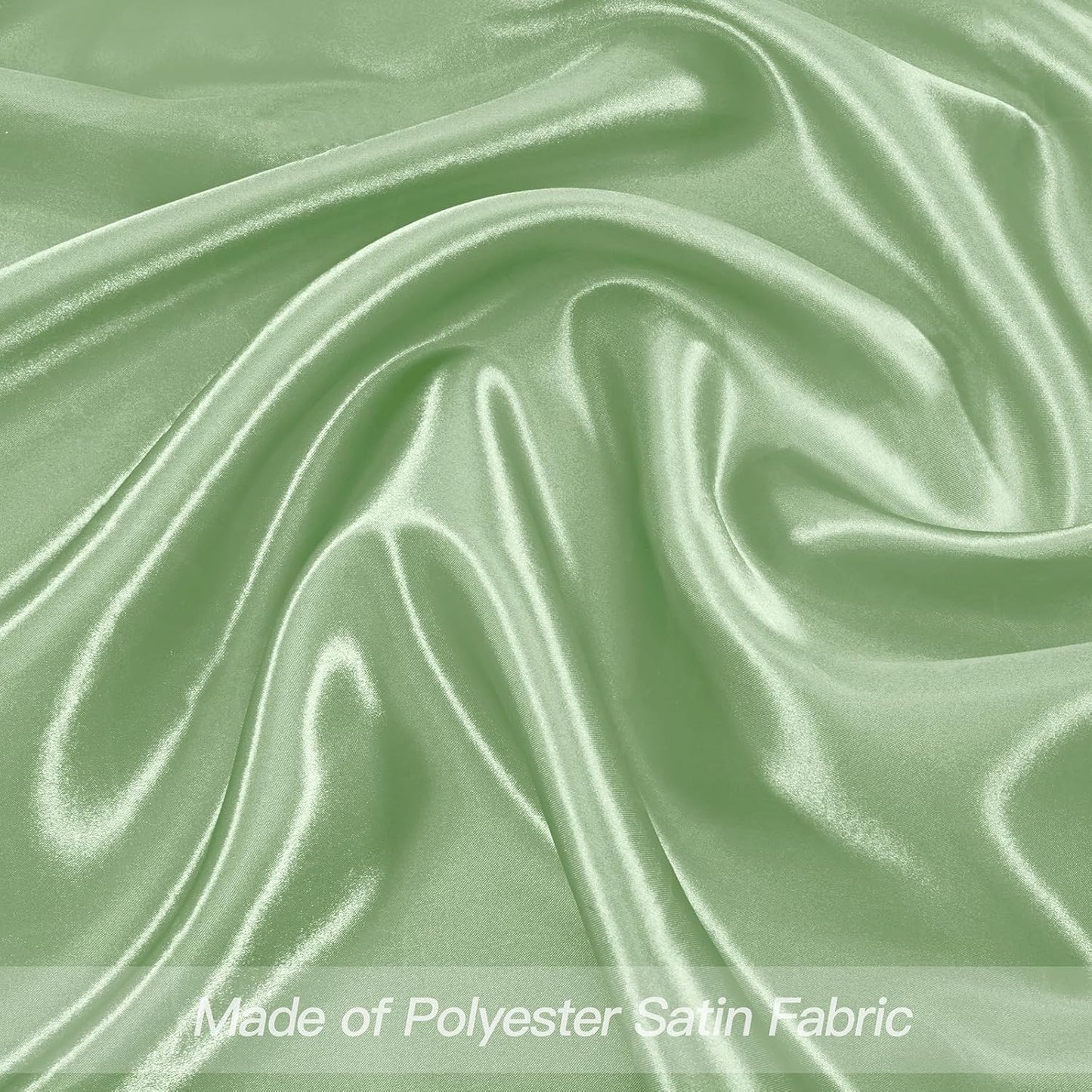 P Pothuiny 24 Pcs Silky Sage Green Satin Napkins 17 x 17 Inches, Square Smooth Wedding Dinner Napkins Satin Cloth Napkins Table Napkins for Banquet Party Restaurant Decor, Thanksgiving, Christmas