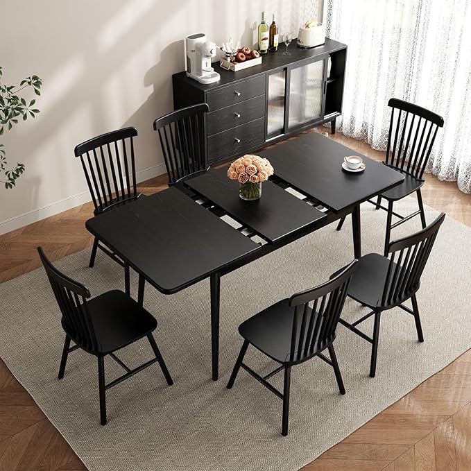 Muwuele Solid Wood Extendable Dining Table - Image 9