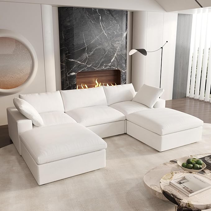 Cloud Modular Sectional Sofa Couch, U Shaped Couch 5 Seater - Image 3