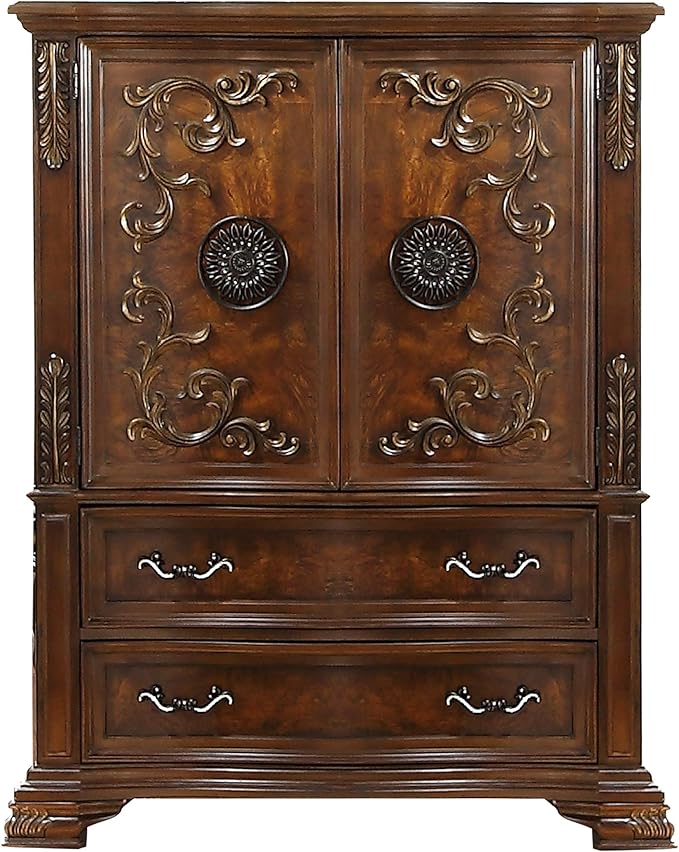 First of a Kind Santa Monica Traditional 5 Piece Queen Bedroom Set - Image 6