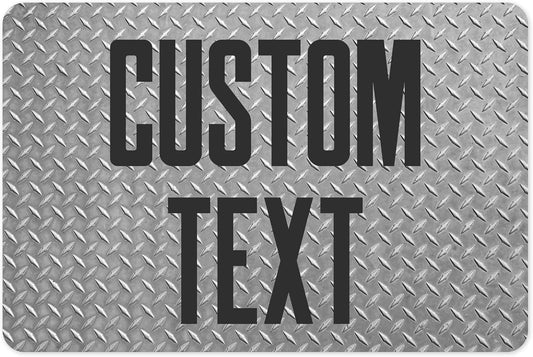 Custom Sign, Custom Street Sign, 11 Font Colors, 13 Font Styles, 4 Hole Options, 22 Sizes, 12x18 Inches, Rust Free DiBound, Fade Resistant, Made in USA by My Sign Center (Diamond Metal)