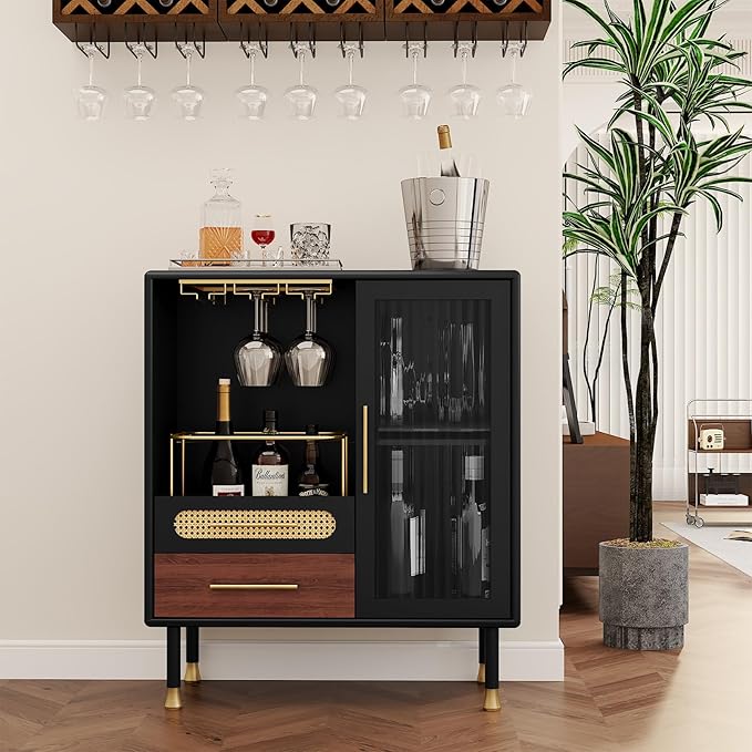 ARTPOWER Modern Coffee Bar Cabinet - Image 9
