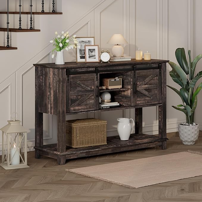 LUXOAK Farmhouse Entryway Table - Image 3
