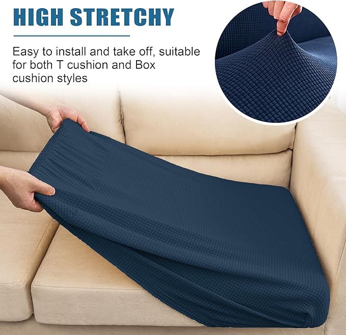Water Repellent Couch Cushion Cover Stretch, Seat Cushion Cover, Armchair Cover - Image 7