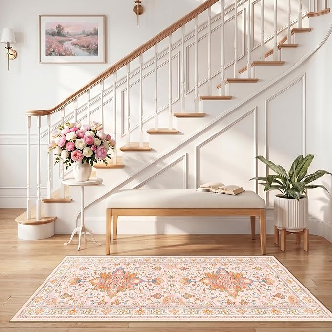 RELEANY Area Rugs 2'6"x5' Runner Rug Non Slip Washable - Image 2