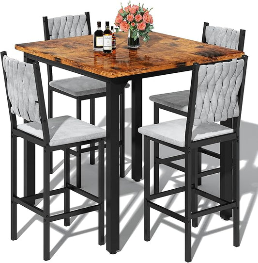 AWQM 5-Piece Dining Table Set, Dining Table Set by AWQM