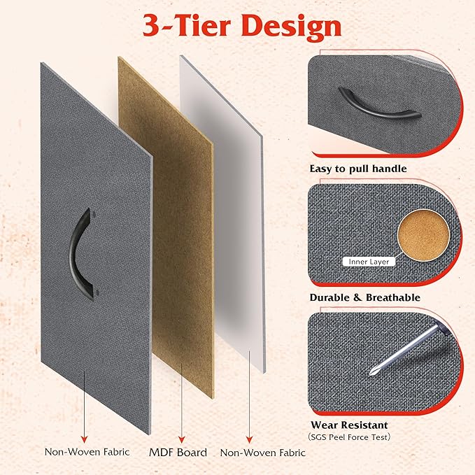 WLIVE Fabric Dresser for Bedroom - Image 6