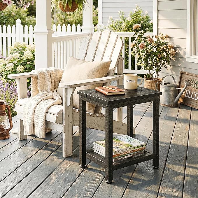 ODK Outdoor Double Side Table, Adirondack Patio End Table - Image 2
