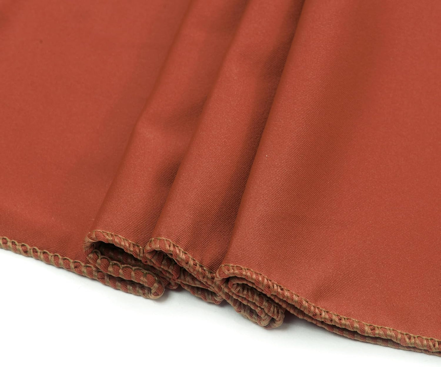 VDS Pack of 125 PCS | Terracotta | Spandex Chair Sashes Bows Without Buckle | Stretch Elastic Banquet Universal Folding Chair Band Tie with for Wedding Party Conference Celebration Event Decoration