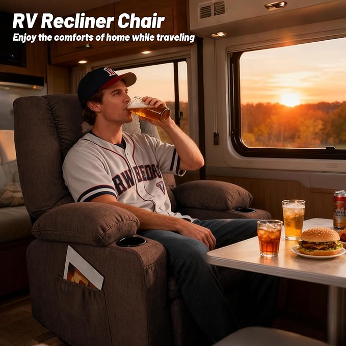 Rocker Recliner Chair with Massage and Heat, Nursery Rocking Chairs - Image 6